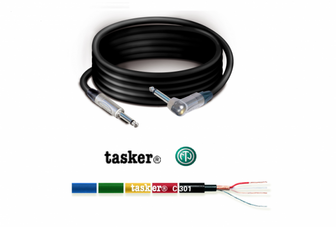NK129 — Jack Mono 6,3 NEUTRIK / Jack Mono 6,3 - 90° NEUTRIK premade cable - 9,0 mt.