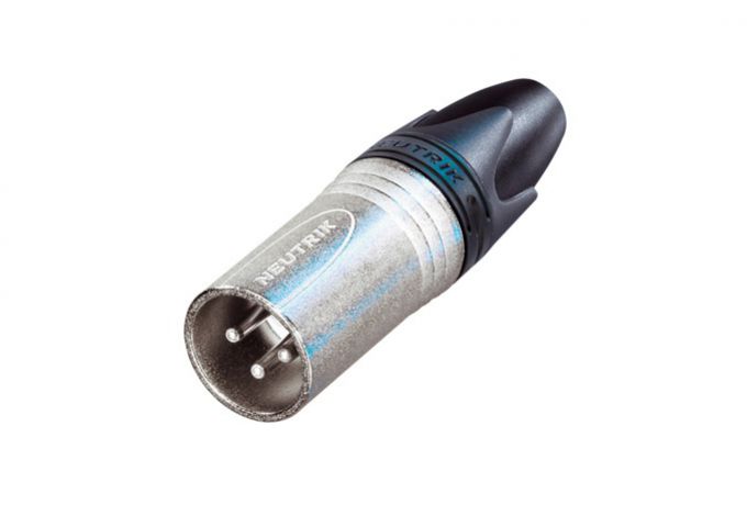 NC3MXX-HA (Tasker TN139) — Connettore XLR 3 poli maschio a crimpare con contatti argentati