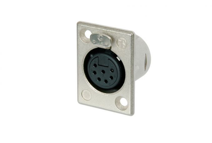 NC7FP-1 (Tasker TN214) — Connettore XLR 7 poli da pannello con contatti argentati
