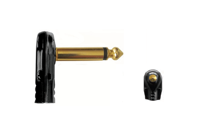 SPM90 6,3 GB — Connettore Jack Mono Ø 6,3 mm a 90° contatti placcati oro
