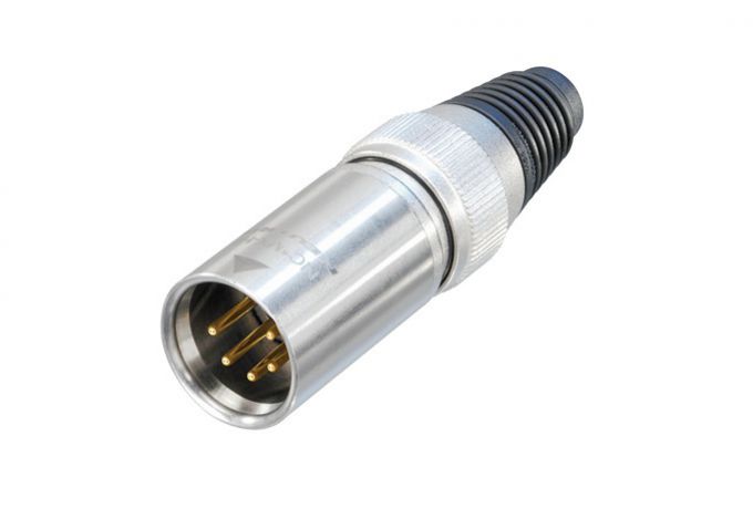 NC5MX-HD (Tasker TN194) — Connettore XLR 5 poli maschio " heavy duty " con contatti dorati - IP65