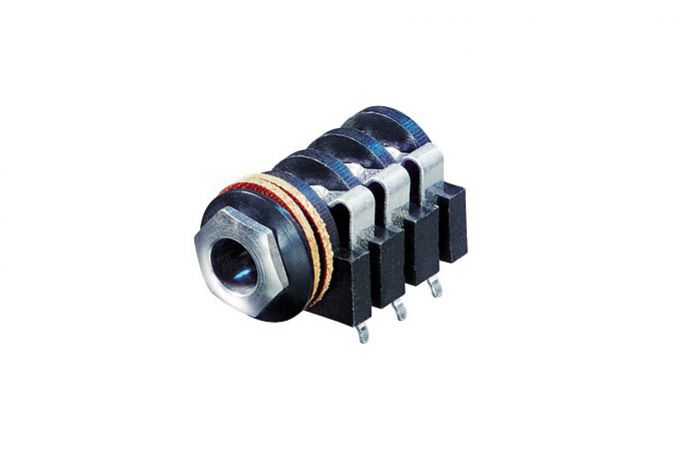NYS215 (Tasker TN452) — Jack 6,3 stereo con attacchi PCB e ferula cromata