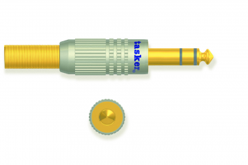Jack Stereo male connector 6,35