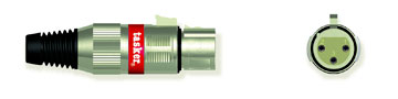 XLR 3 Pin Female connector - Metal