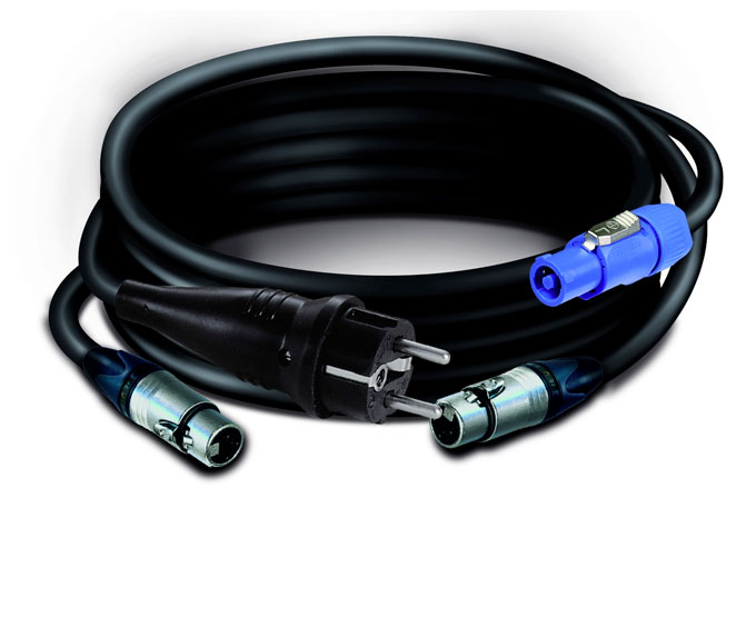 DIFXMXB281 — Cavo Tasker C283 - Neutrik NC3FXX – Schuko rubber plug / Neutrik NC3MXX – PowerCon NAC3FCA
