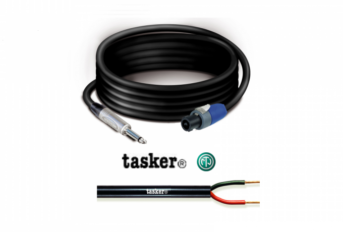 NK403 — Jack mono 6.3 male NEUTRIK/Speakon 2 pin 30 A NEUTRIK premade cable - 3,0 mt