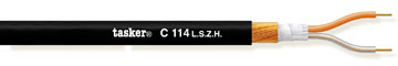 Balanced microphone cable 2x0,25 in LSZH