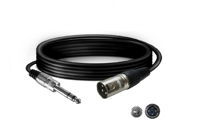 TK075 / TK080 / TK085 — Jack stereo 6.3/XLR Tasker 3 pin male premade cable