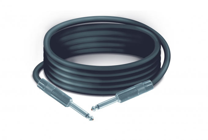 TK1412SS — Cablato audio con cavo Tasker TSK1032 + Jack mono 6.3 maschio da ambo i lati - mt. 12