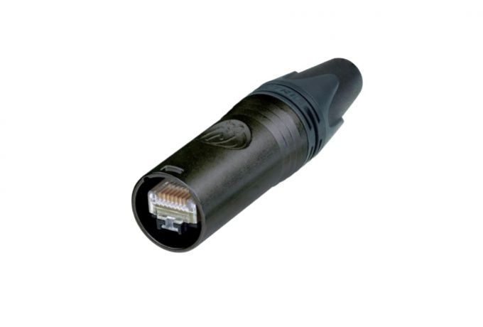 NE8MX6-B (Tasker TN278) — Complete etherCON Cat.6A for cores >1,1 mm in black metal