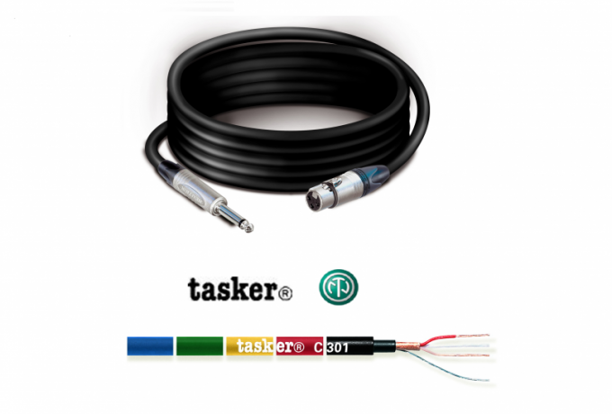 NK2212 — Cavetto Jack Mono 6,3 NEUTRIK / XLR 3Poli Femmina NEUTRIK 12,0 mt.