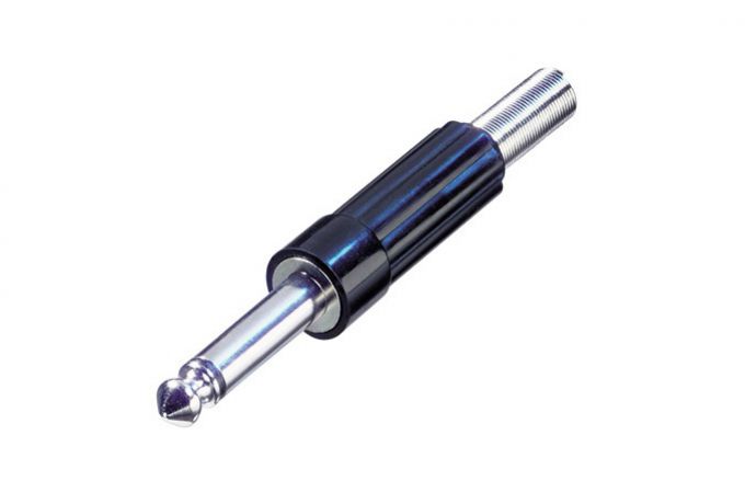 NYS203 (Tasker TN369) — Jack Mono maschio 6,3 con manico in plastica extra flessibile