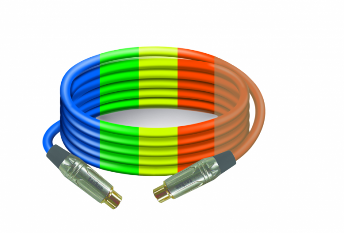 TK521PSF — Premade audio cable with T33 + female RCA on both sides - mt. 1