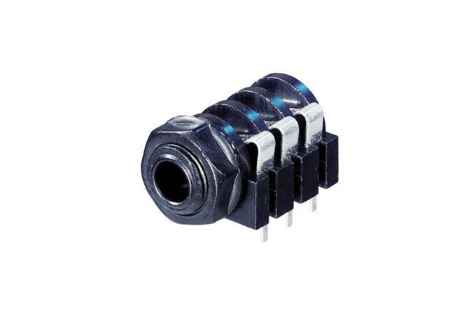 NYS216 (Tasker TN453) — Jack 6,3 stereo con attacchi PCB e alloggiamento in plastica