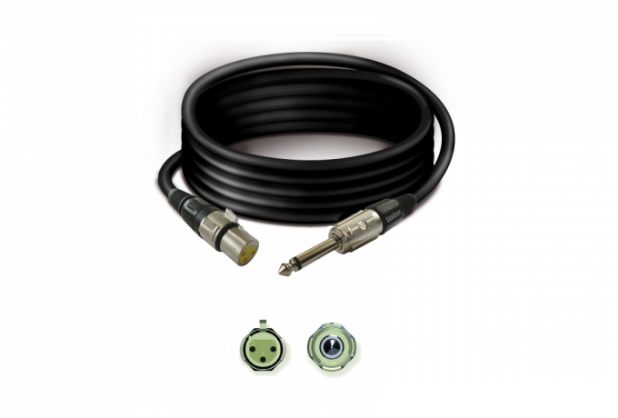 TK223 — Premade Cable T30 + SPM6,3 + SPF3XLR - 3 mt
