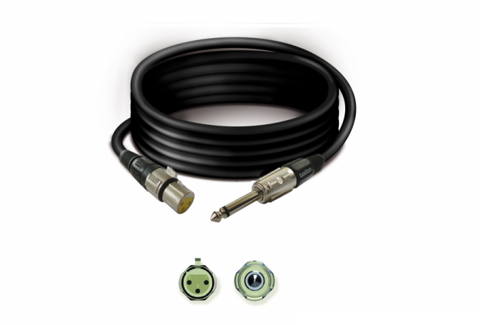 TK226 — Jack mono 6,3 Male / XLR 3 Pin Female premade cable - mt. 6,0