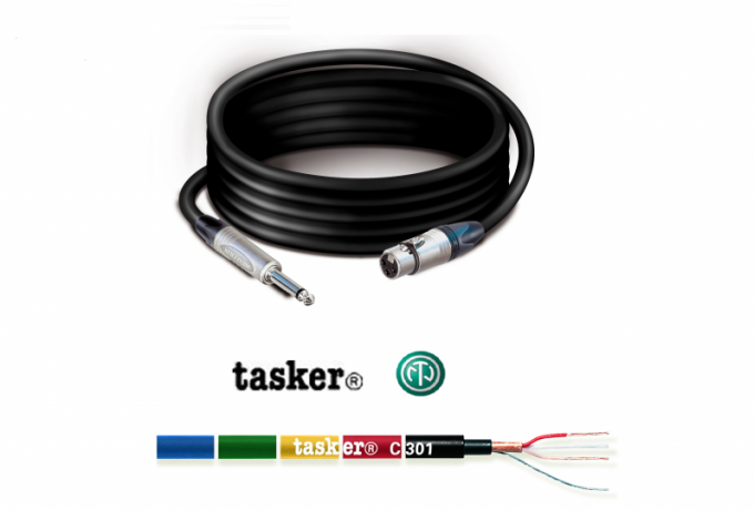 NK223 — Cavetto Jack Mono 6,3 NEUTRIK / XLR 3Poli Femmina NEUTRIK 3,0 mt.