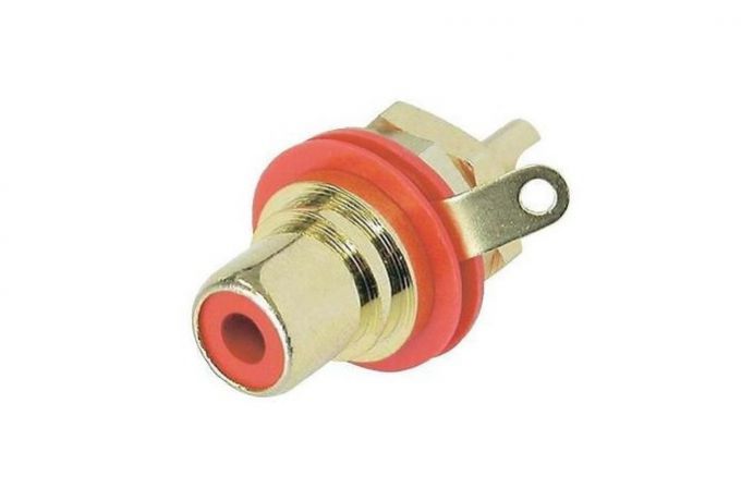 NYS367-2 (Tasker TN446) — RCA female panel connector with gold contacts