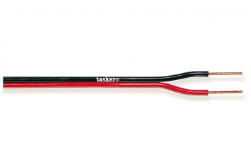 Divisible red&black flat cable 2x1,00 CCA