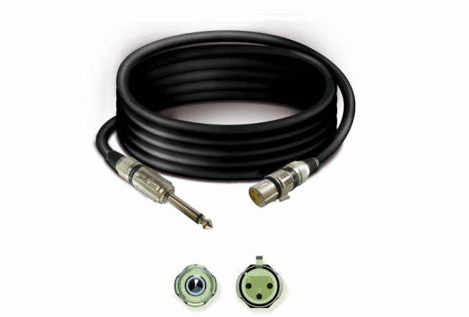 TK2312 — Premade Cable T30 + SPM6,3M + SPF3XLRM - 12 mt