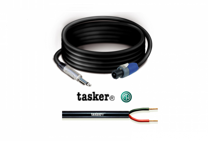NK409 — Jack mono 6.3 male NEUTRIK/Speakon 2 pin 30 A NEUTRIK premade cable - 9,0 mt