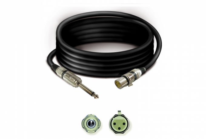 TK233 — Cavetto T30 + SPM6,3M + SPF3XLRM - 3 mt