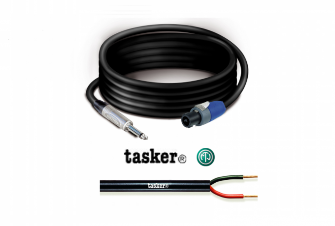 NK406 — Cavetto Jack mono 6.3 maschio NEUTRIK/Speakon 2 poli 30 A NEUTRIK - 6,0 mt