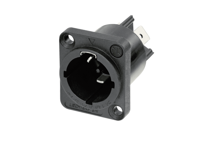 NAC3MPX-TOP (Tasker TN036) — Connettore PowerCON 16A 3 poli maschio da pannello