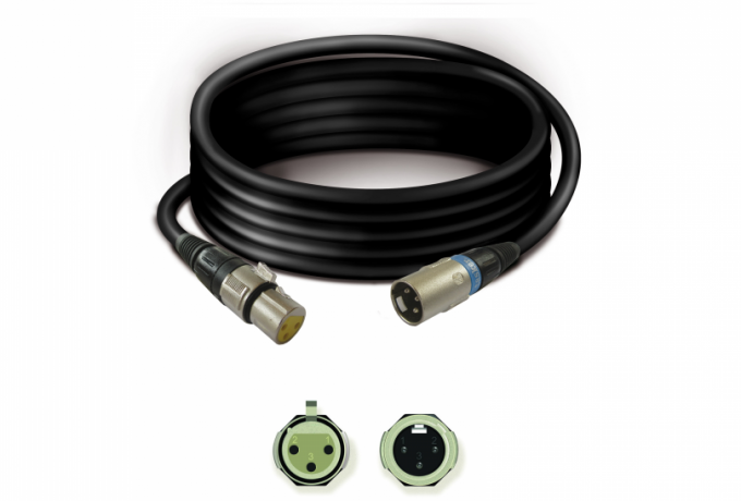 TK3312 — Premade Cable T30 + SPF3XLR + SPM3XLR - 12 mt