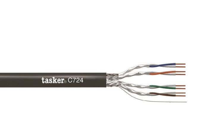 Cavo LAN 8 S-F.T.P. in PVC 4x2x0,35 mm²