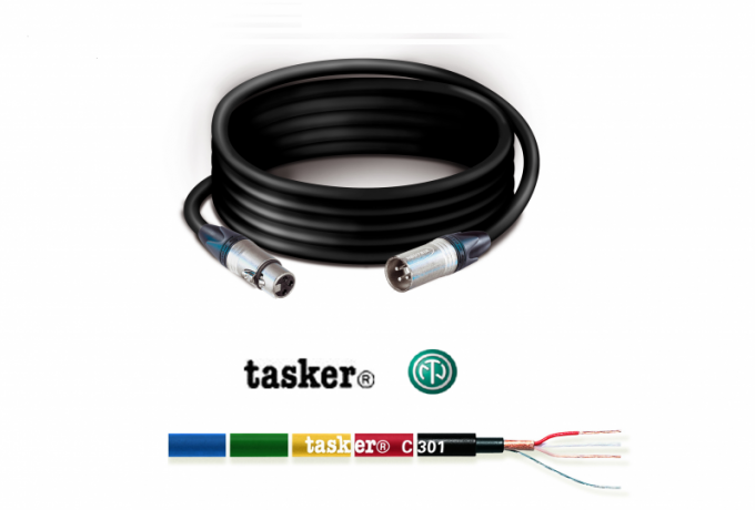 NK336 — XLR 3 Pin Female NEUTRIK/ XLR 3 Pin Male NEUTRIK premade cable - 6,0 mt