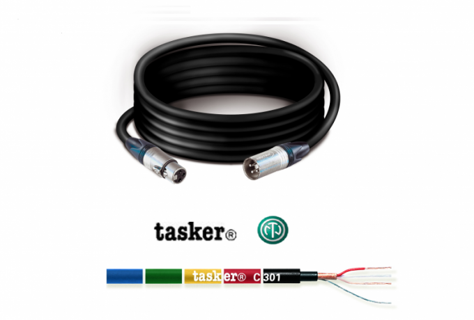 NK339 — XLR 3 Pin Female NEUTRIK / XLR 3 Pin Male NEUTRIK premade cable - 9,0 mt