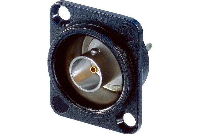 NBB75DSIB (Tasker TN460) — Connettore BNC 75Ω femmina passante da pannello per applicazione a 6 e 12G-SDI.