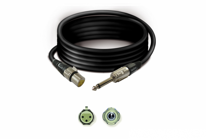 TK2212 — Cavetto T30 + SPM6,3 + SPF3XLR - 12 mt