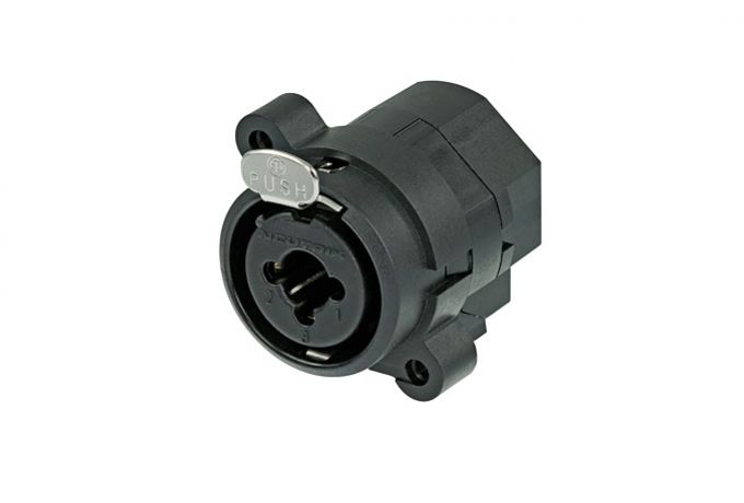 NCJ9FI-H (Tasker TN455) — Adattatore da pannello a 3 poli XLR femmina e jack 1/4" con montaggio PCB