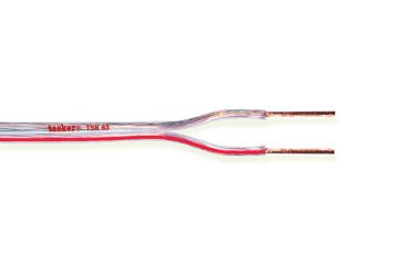 Divisible transparent flat cable 2x1.00 CCA