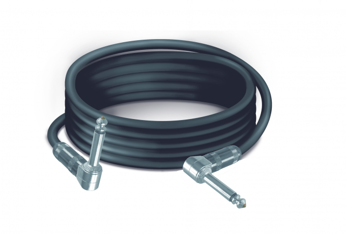 TK431-5SS — Cablato audio con cavo C265 + jack 6.3 maschio 90° da ambo i lati - mt. 1,5